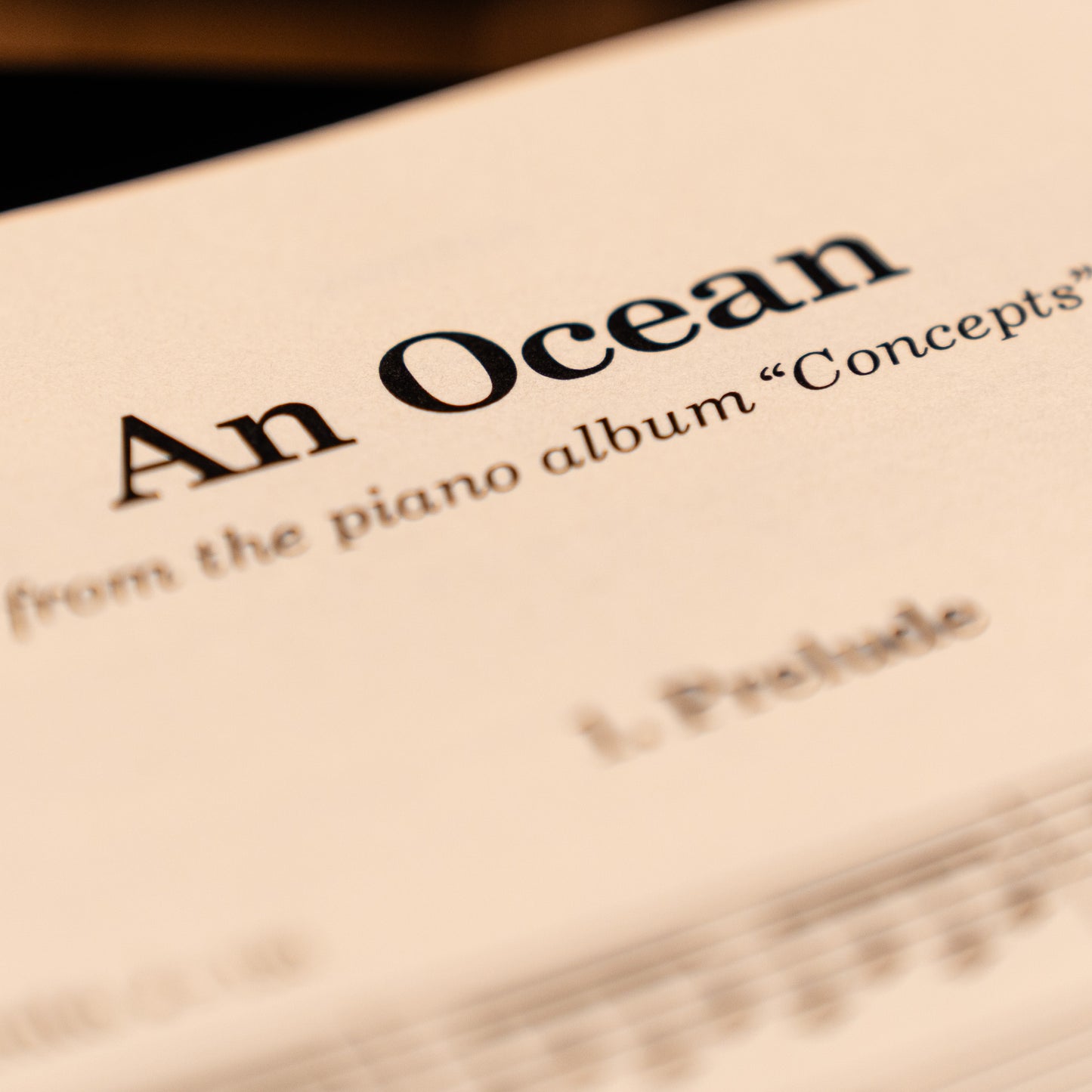 An Ocean (Sheet Music) – Print